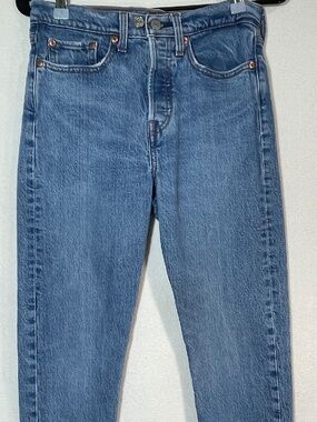Levis Jeans Women 27 Blue Wedgie button fly Premium BIG E pants Size 27(or26)x27